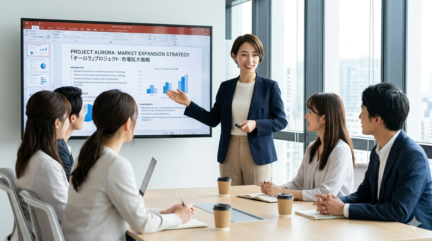 提案書をチームで作成している様子のイメージ