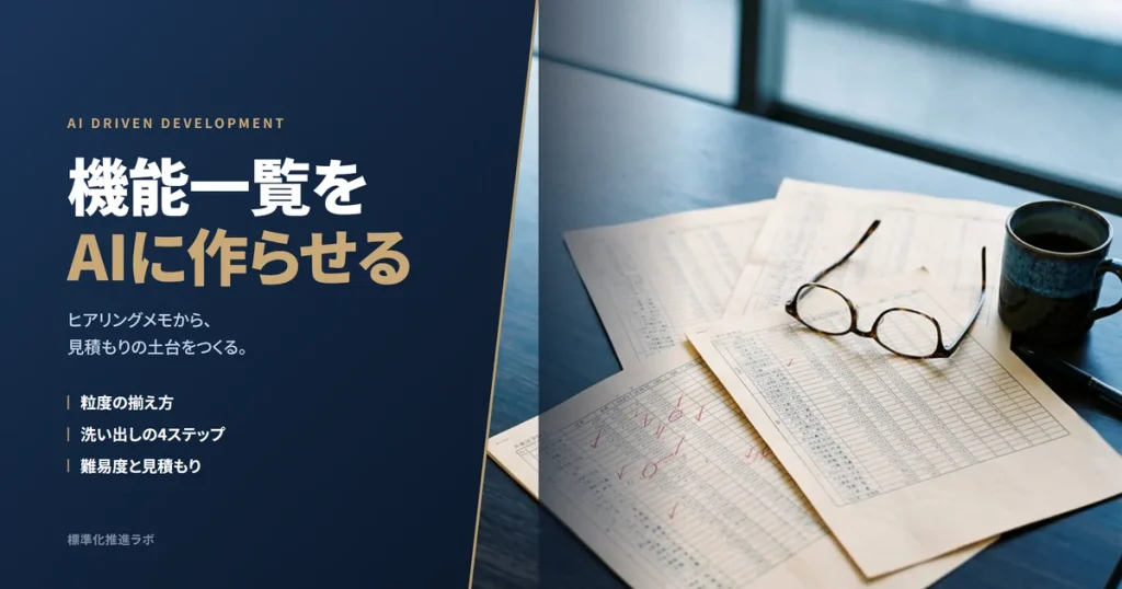 機能一覧をAIに作らせる アイキャッチ